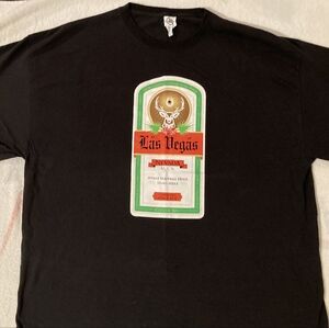 Las Vegas Jagermeister Logo City Of Sin Black Graphic T Shirt Size 2xl Xxl